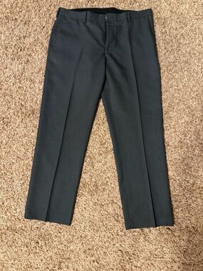 Van Heusen Dark grey/Black Men's Dress Pants - 36x30